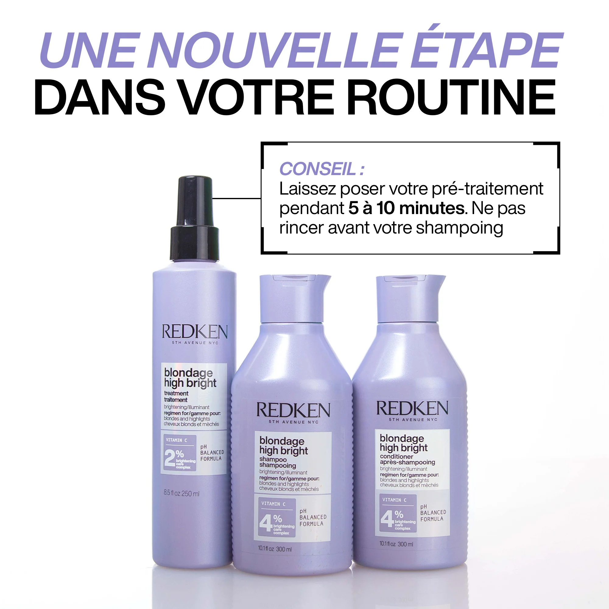 Après-shampoing Blondage High Bright Redken 300 ML - Image 3