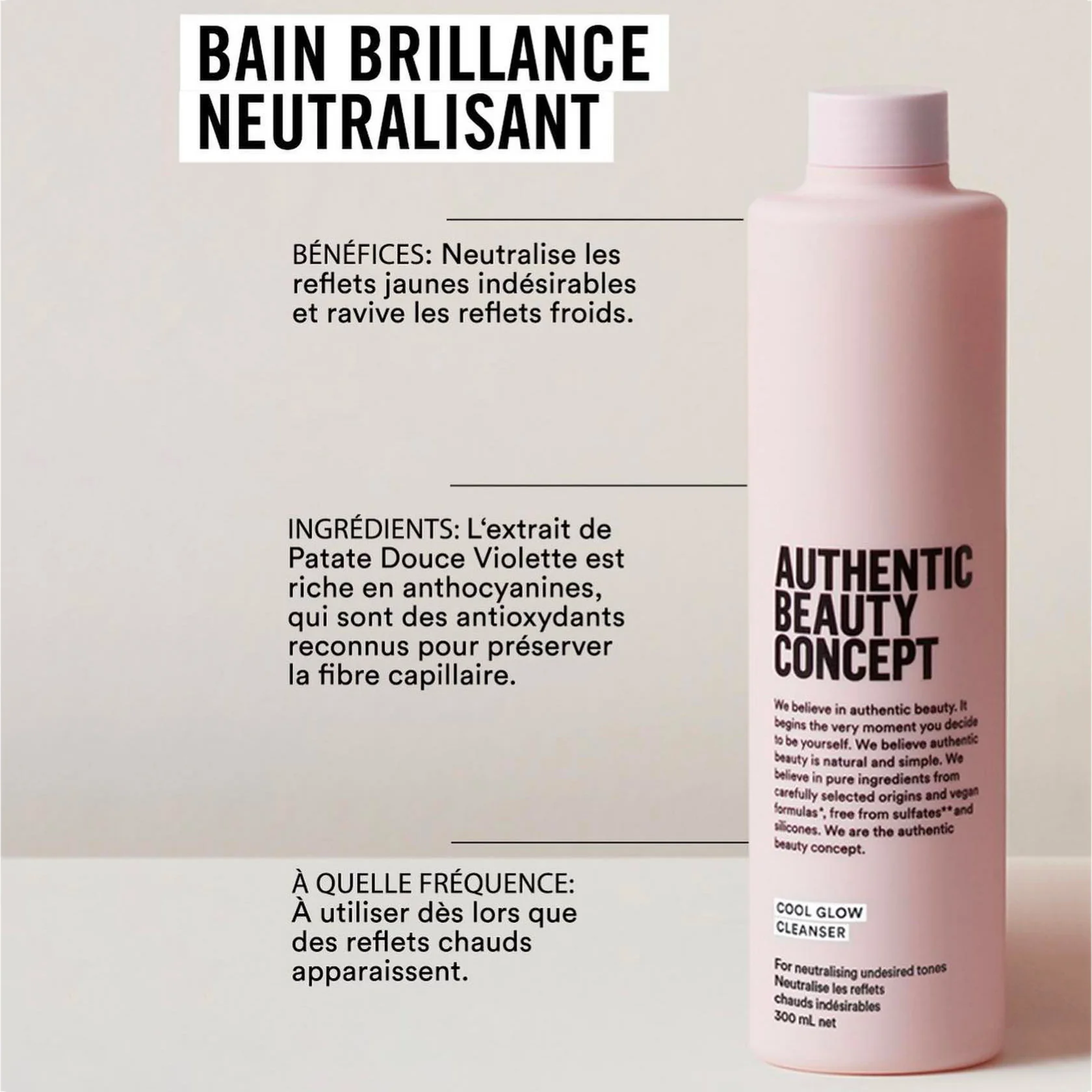 Bain Brilliance Neutralisant Authentic Beauty Concept 300 ML - Image 2