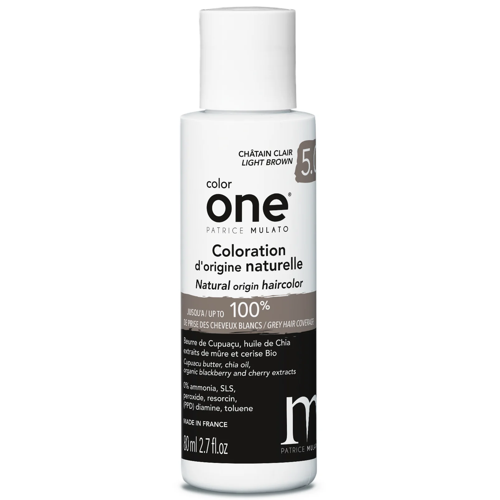 Coloration Naturelle 5.0 CHĂTAIN CLAIR Color One Mulato 80 ML