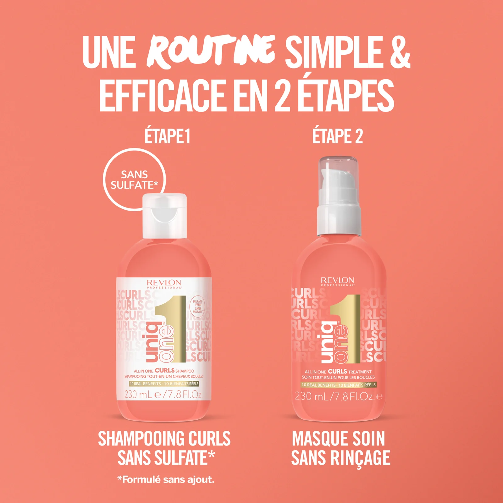 Duo Soin + Shampoing Revlon Curls Uniq One - Image 2