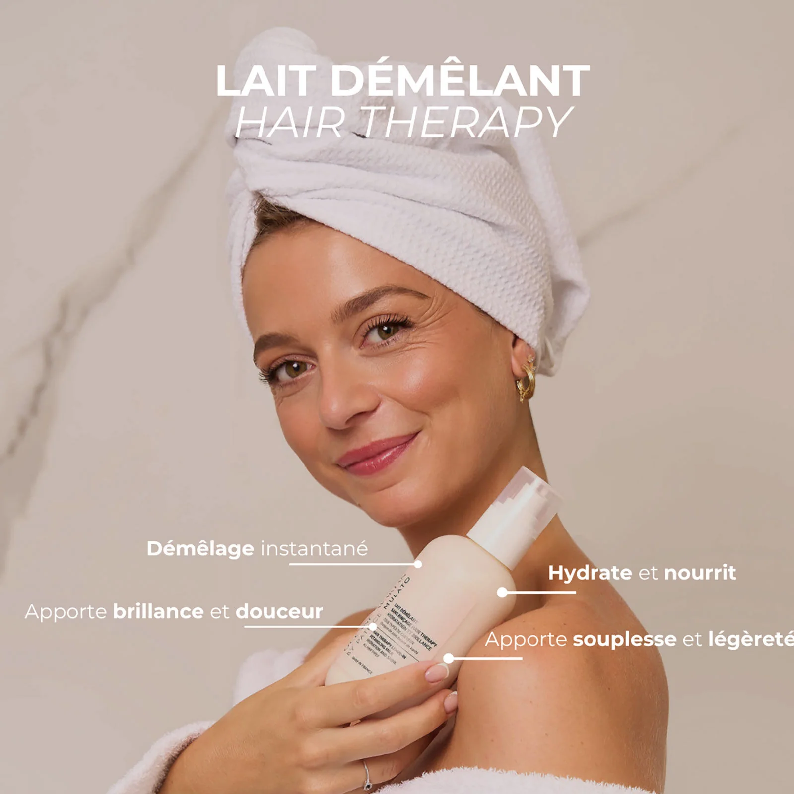 Lait DĂ©mĂȘlant Sans Rinçage Hair Therapy OcĂ©ane Avakian by Mulato 250 ML - Image 3
