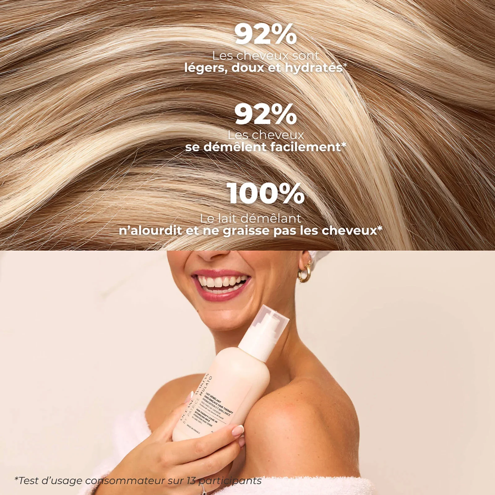 Lait DĂ©mĂȘlant Sans Rinçage Hair Therapy OcĂ©ane Avakian by Mulato 250 ML - Image 6