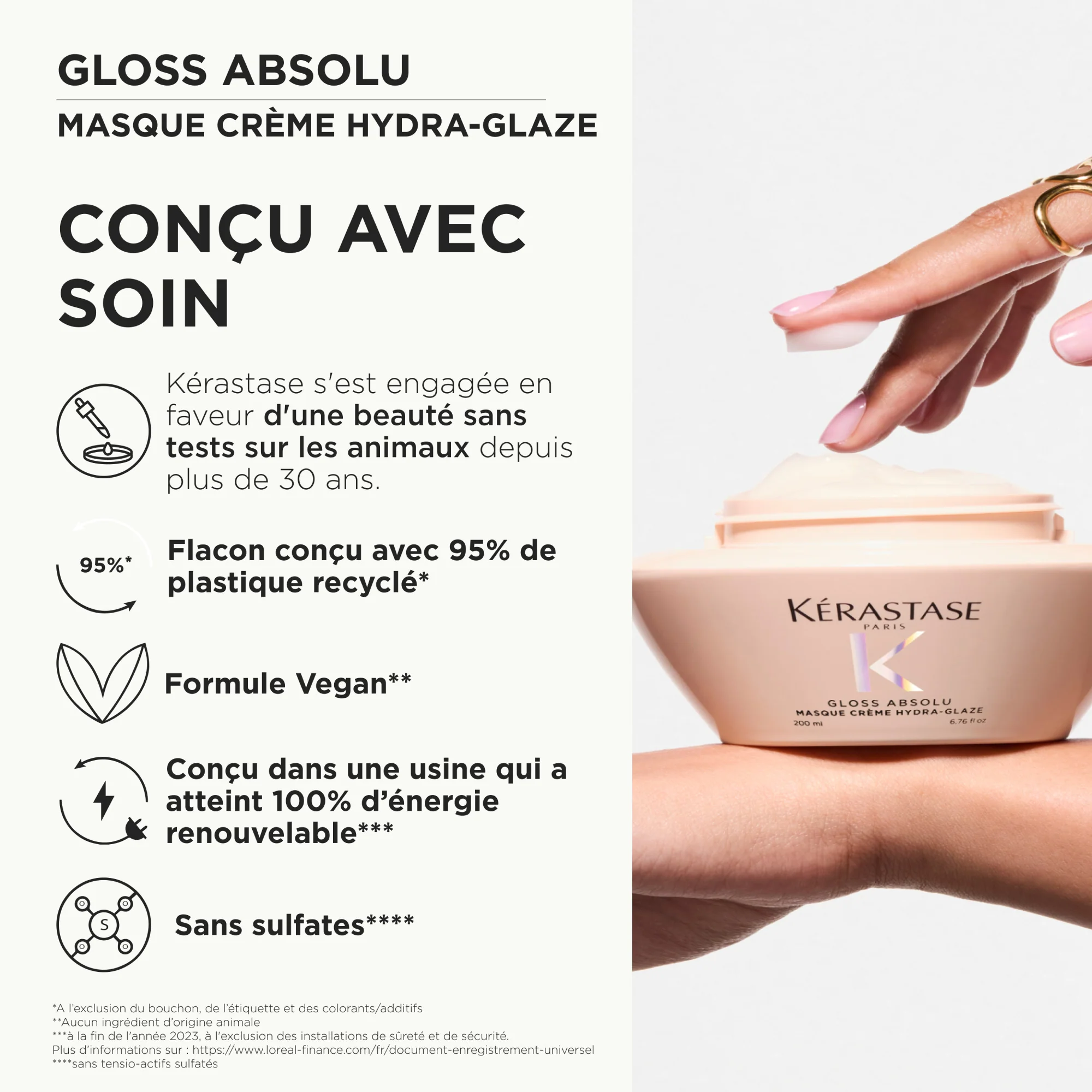 Masque Crème Hydra-Glaze Gloss Absolu Kérastase - Image 3