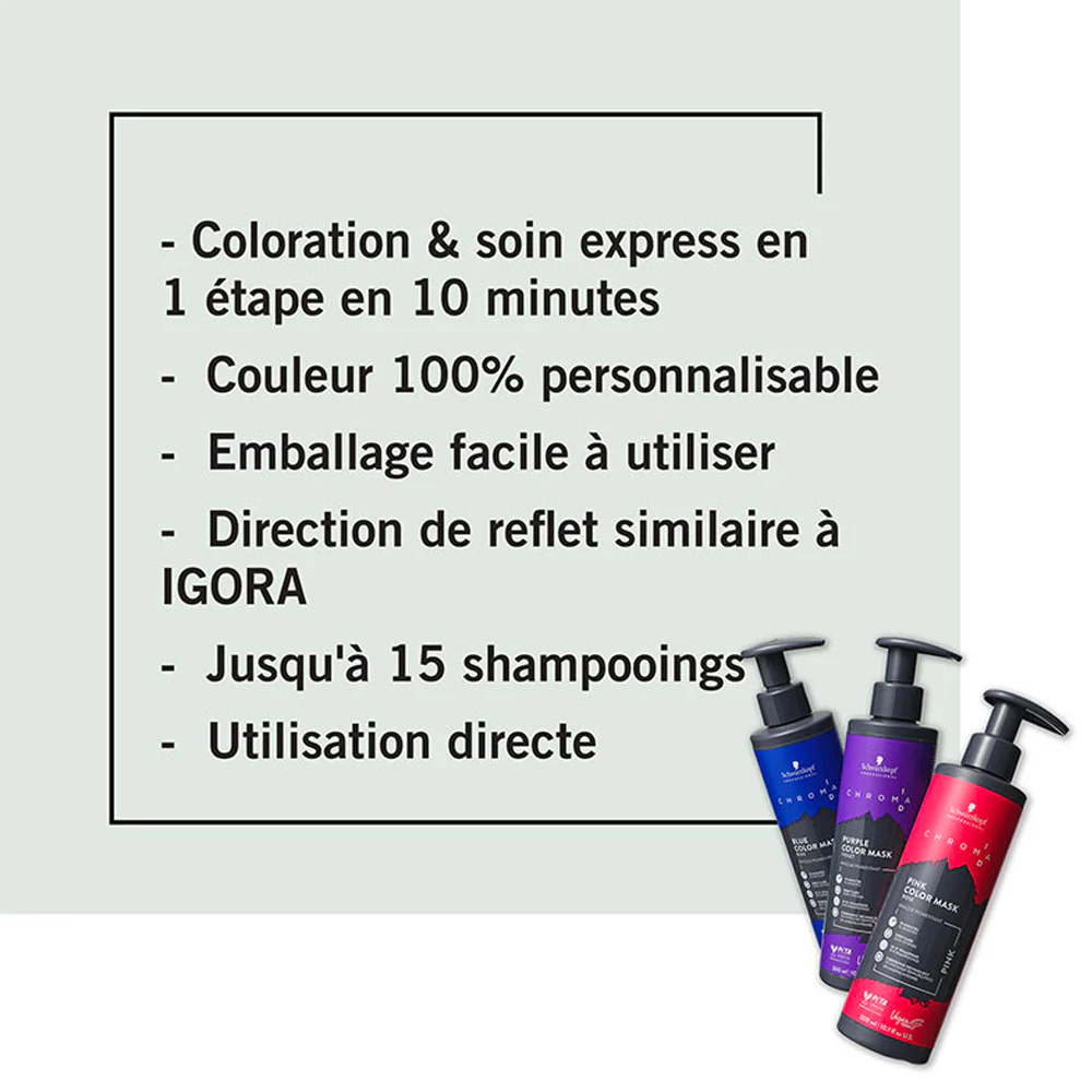 Masque Pigmenté Chroma ID Rose Schwarzkopf 300 ML - Image 3