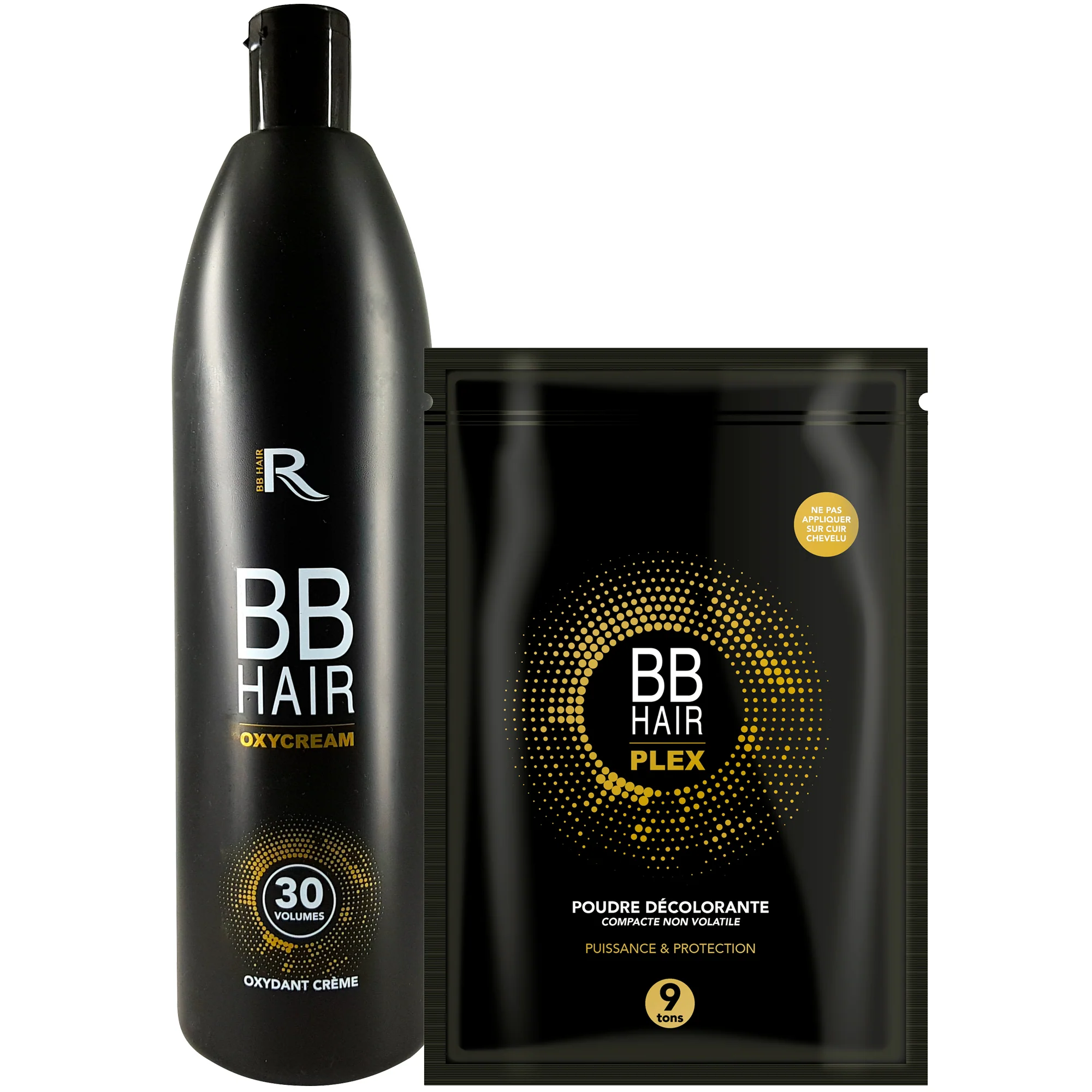 Pack Oxydant 40 Vol + Poudre Décolorante 9 Tons Plex BBHair Generik
