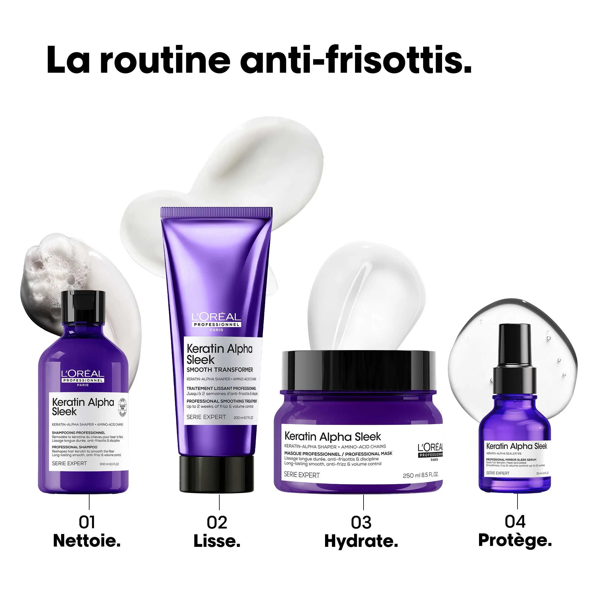 Routine Keratin Alpha Sleek L'Oréal Professionnel - Image 2