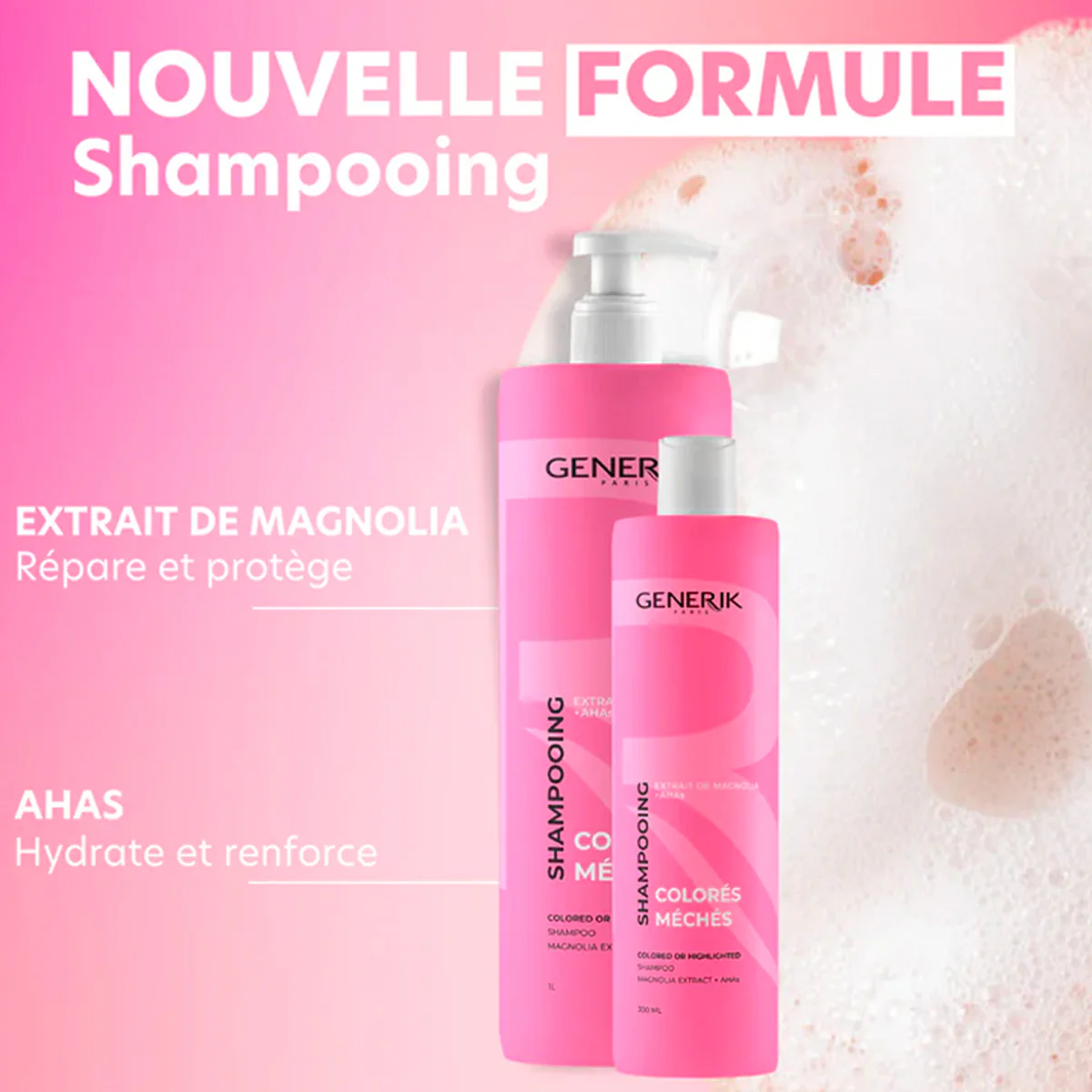 Shampoing Cheveux Colorés/Méchés Generik 300 ML - Image 3