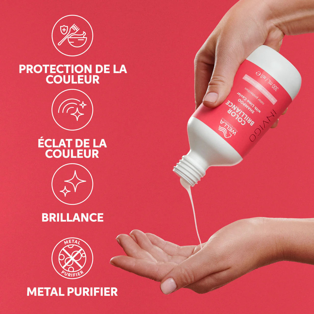 Shampoing Color Brilliance Invigo Cheveux Épais Wella 300 ML - Image 3