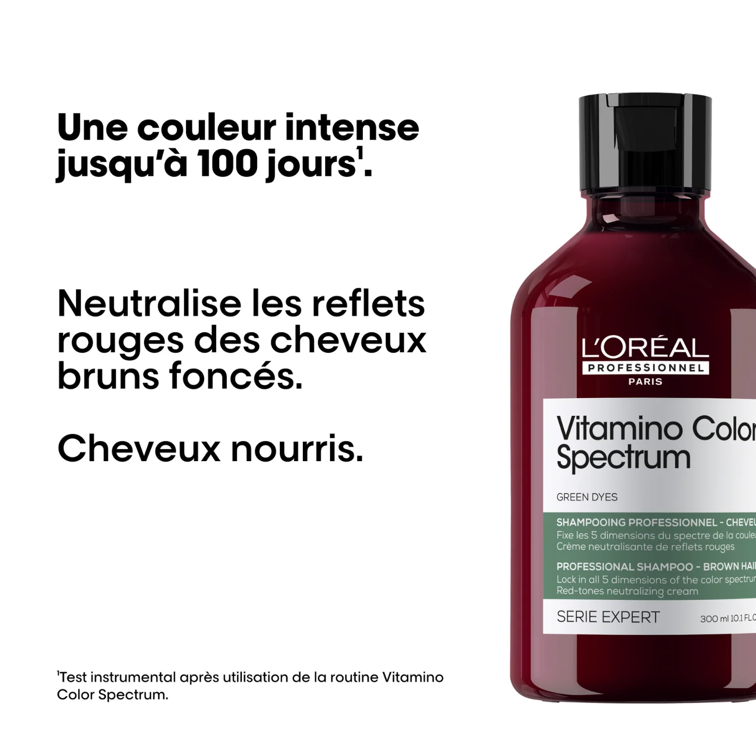 Shampoing Vert Anti-Rouge Vitamino Color Spectrum L'Oréal Professionnel 300 ML - Image 3