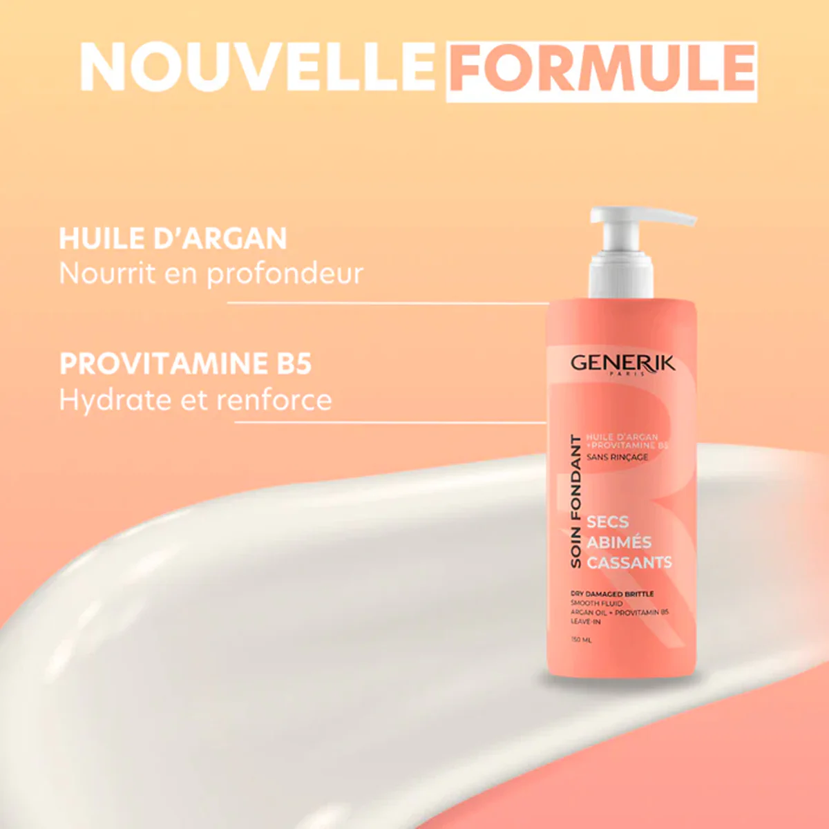 Soin Fondant Cheveux Secs/Abßmés/Cassants Generik 150 ML - Image 3