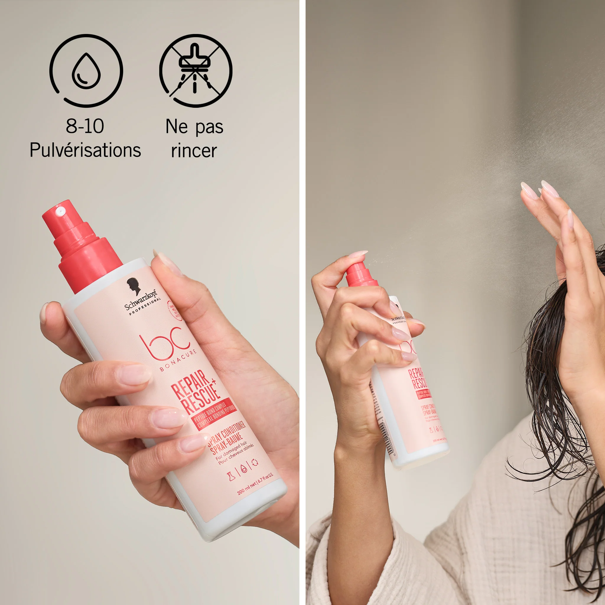 Spray Conditioner BC Repair Rescue Schwarzkopf 400 ML - Image 3